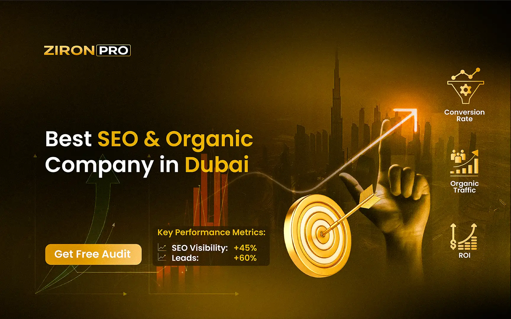 Best SEO & Organic Company in UAE for Small Businesses blog cover by Ziron pro