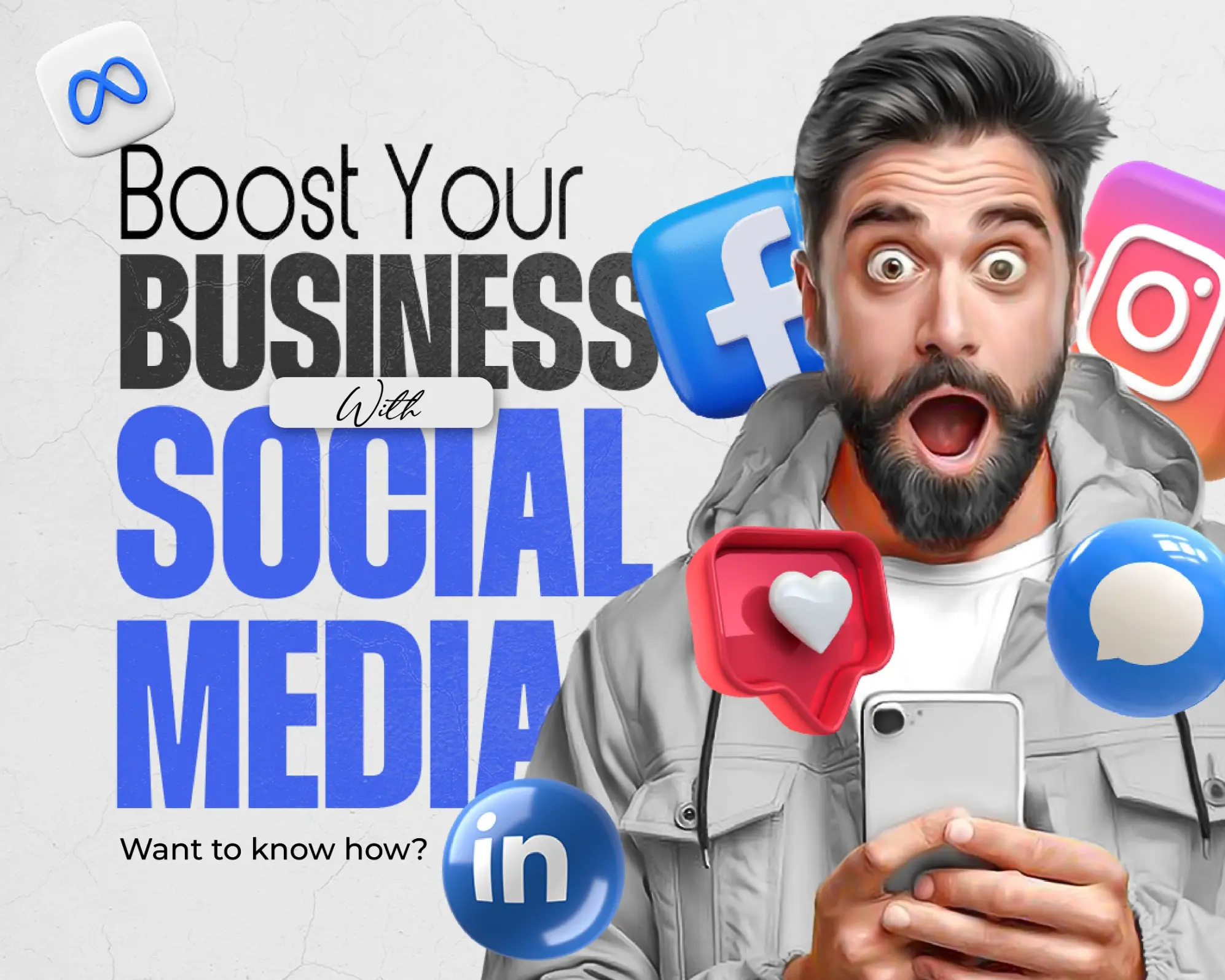 How to Boost Your Business with Social Media? blog cover by Ziron pro