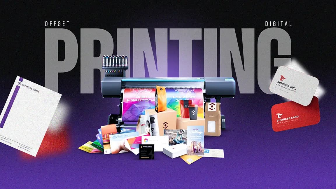 Offset & Digital Printing service hero by Ziron pro