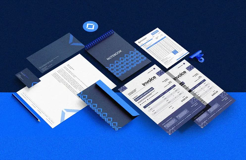 Stationery & Corporate Identity service hero by Ziron pro